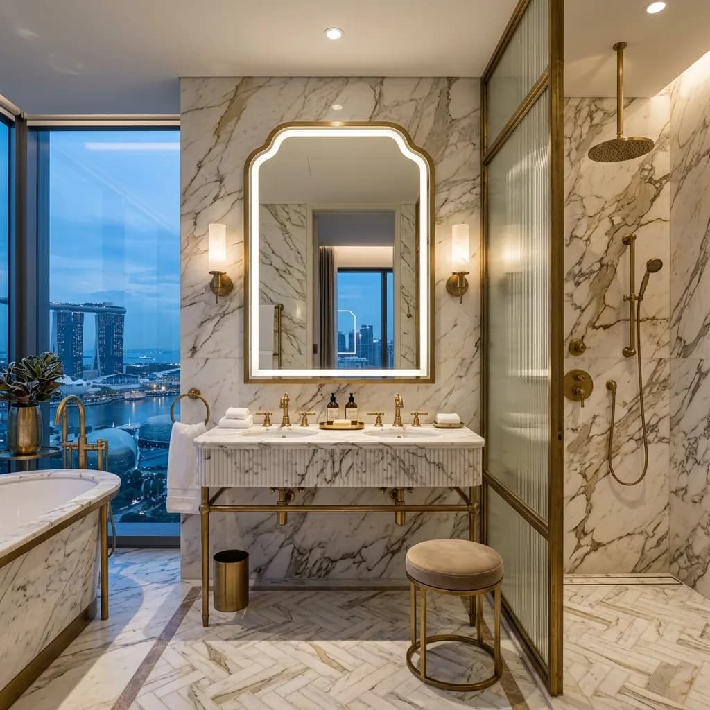 Neo-Deco architectural aesthetic framework layout 4