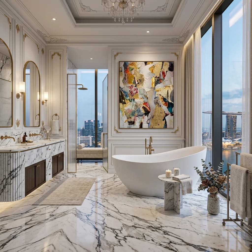 Parisian Modern architectural aesthetic framework layout 4