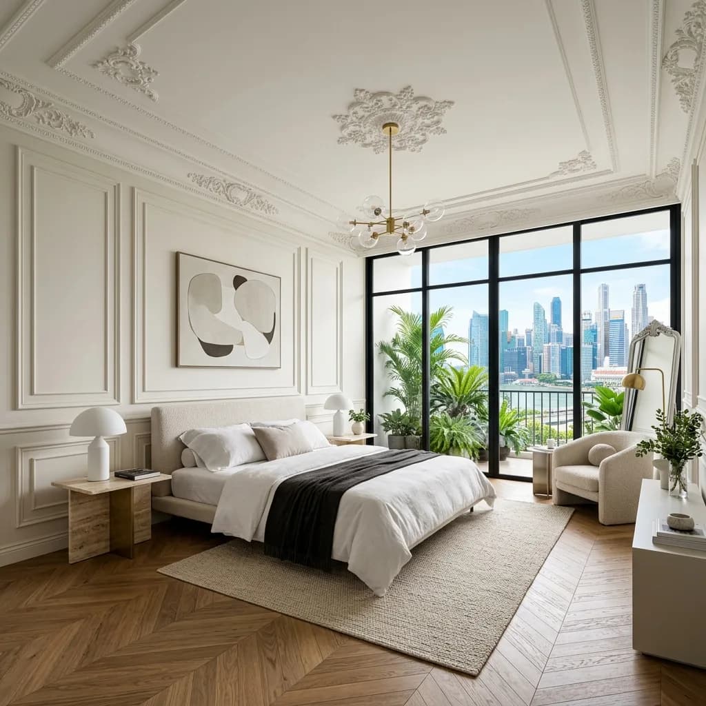 Parisian Modern architectural aesthetic framework layout 2